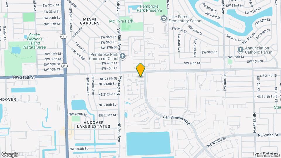 374 NE 214th St Map and Location Details