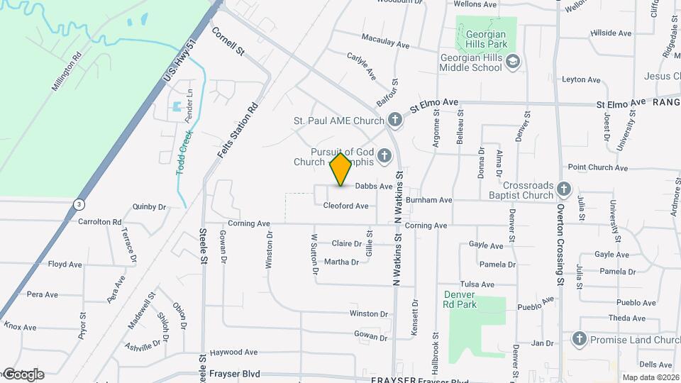 1711 Dabbs Ave Map and Location Details
