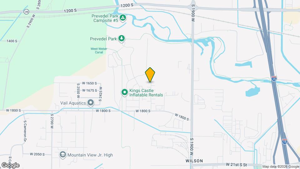 2105 W 1665 S Map and Location Details