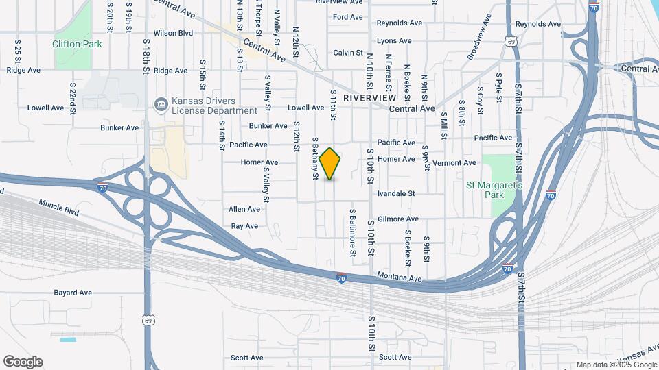252 S 11th St Map and Location Details
