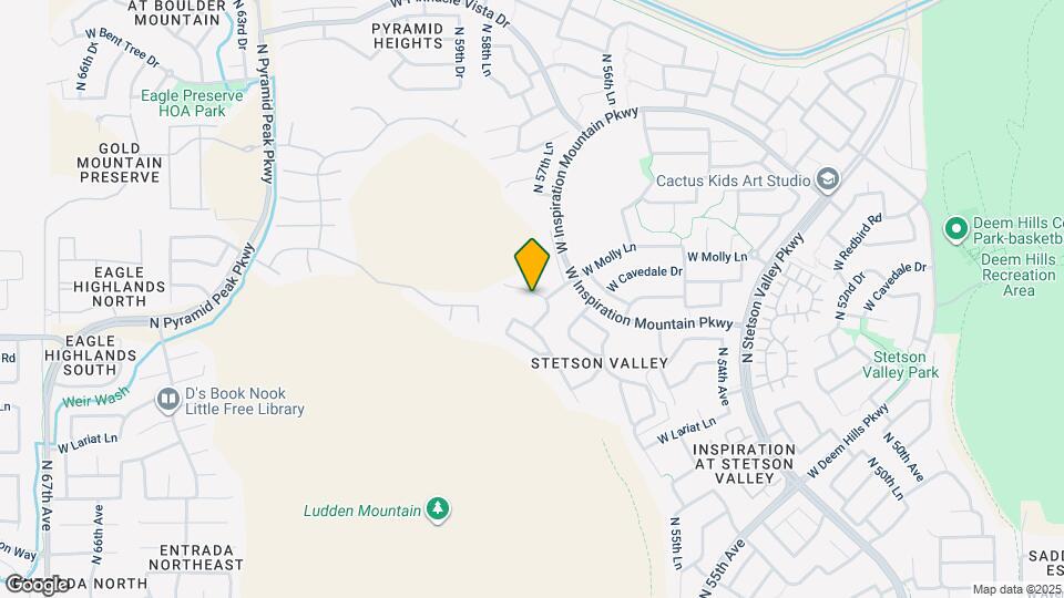 5811 W Bonanza Ln Map and Location Details
