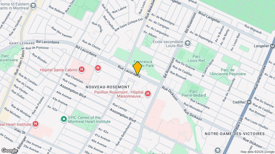 6300 Lacordaire Rue Map and Location Details