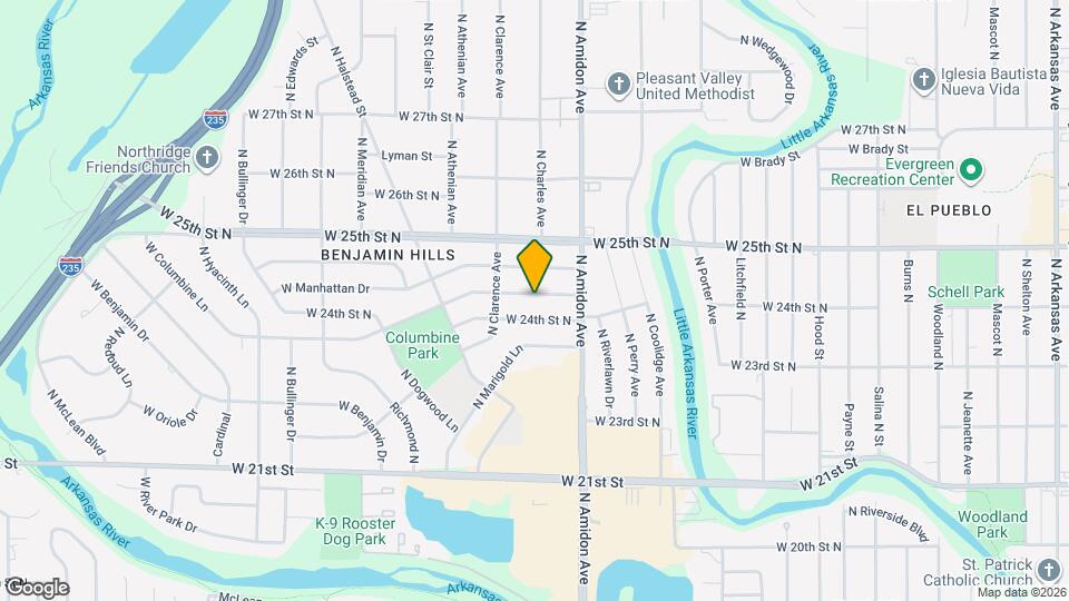 2103 W Columbine Ln Map and Location Details