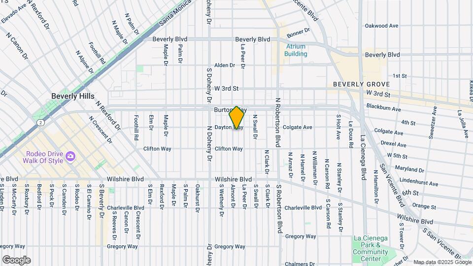 244 N Almont Dr Map and Location Details