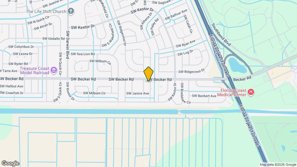 4614 SW Athena Dr Map and Location Details