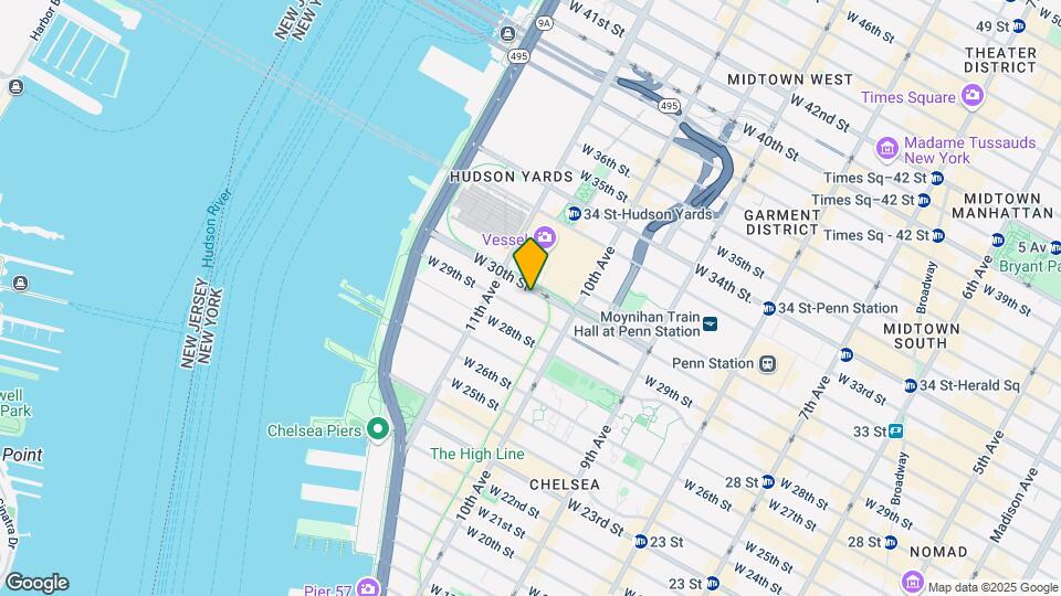 One Hudson Yards Map and Location Details