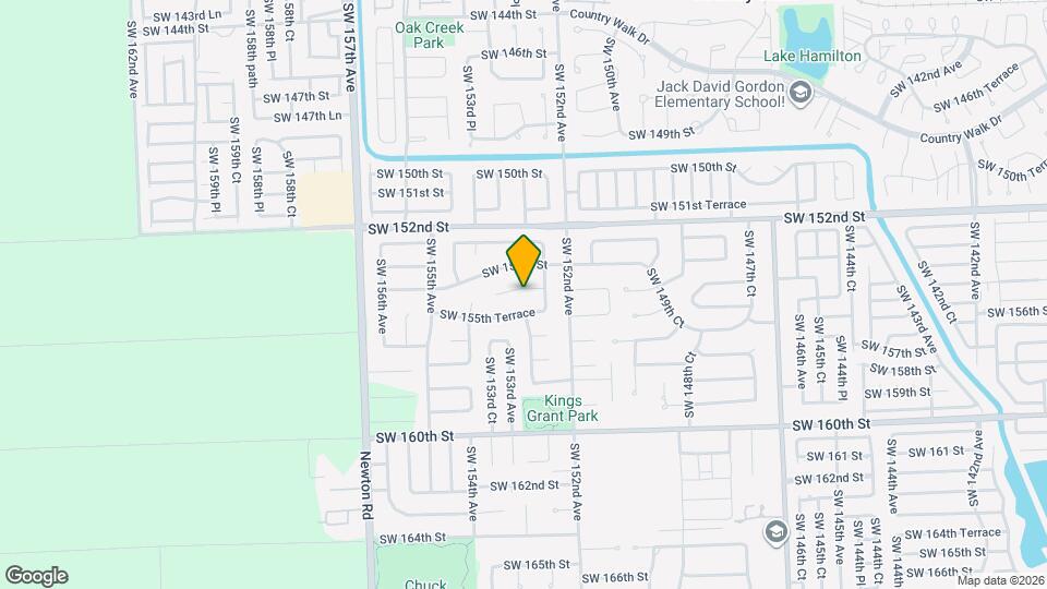 15250 SW 154th Terrace Map and Location Details