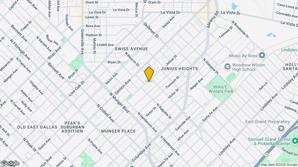5524 Junius St Map and Location Details