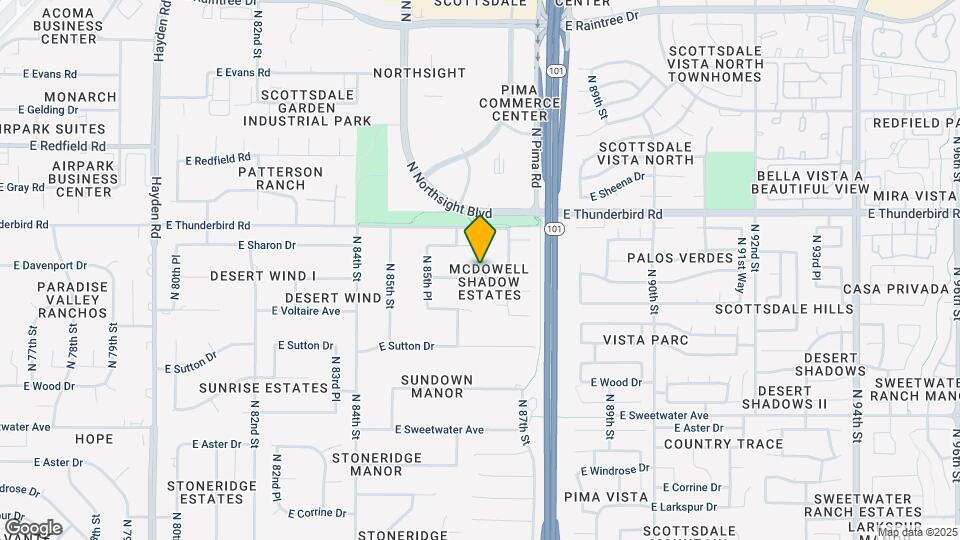 8658 E Davenport Dr Mapa y Detalles de la Ubicación