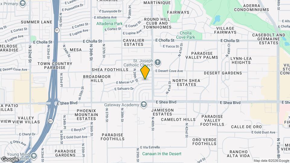 3922 E Sahuaro Dr Map and Location Details