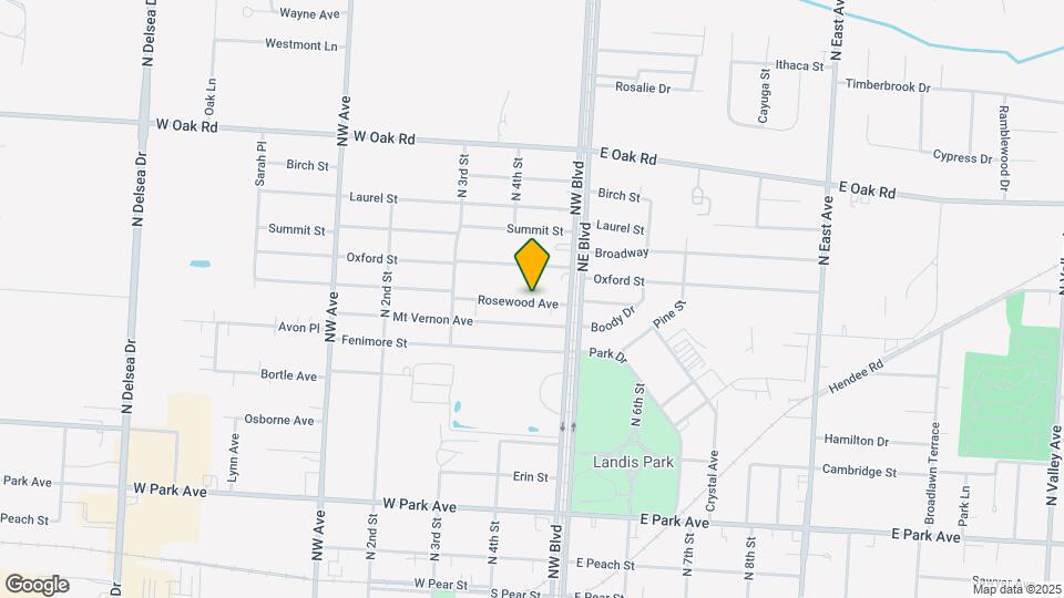 408 Rosewood Ave Map and Location Details