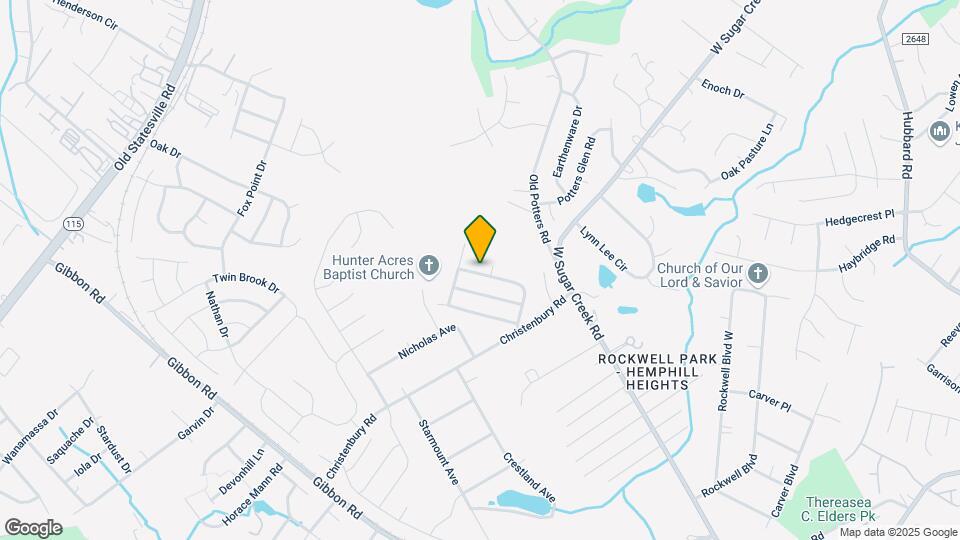 4614 Christenbury Hills Ln Map and Location Details