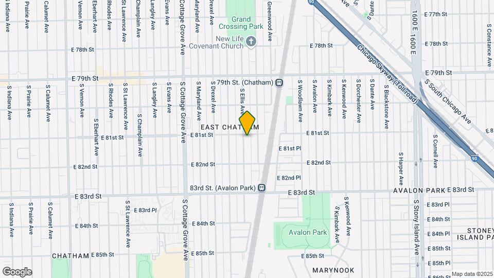 8107 S Ellis Ave Mapa y Detalles de la Ubicación