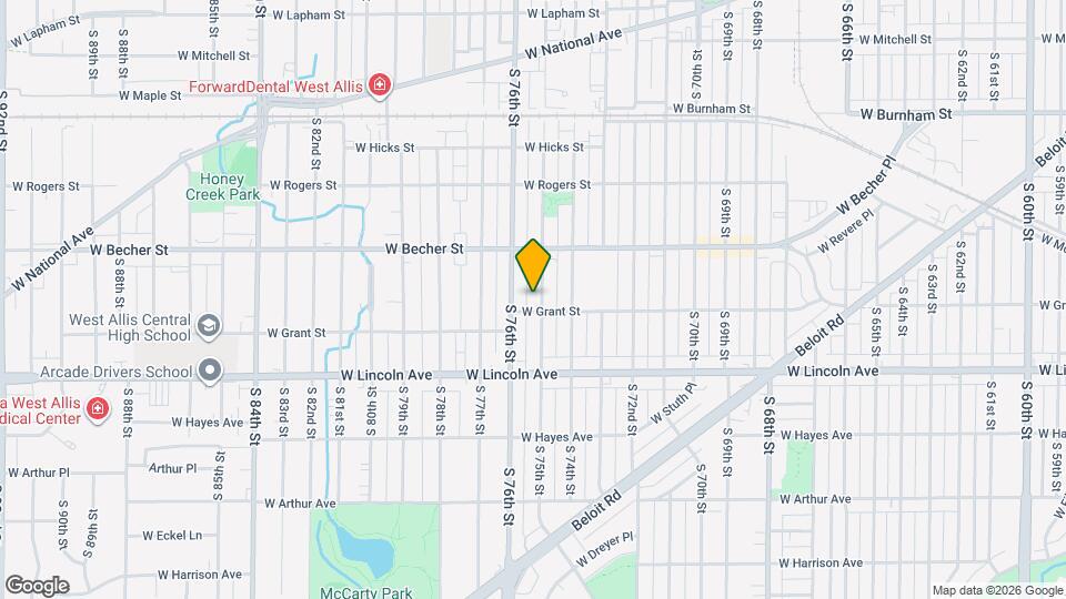 2167 S 75th St Map and Location Details