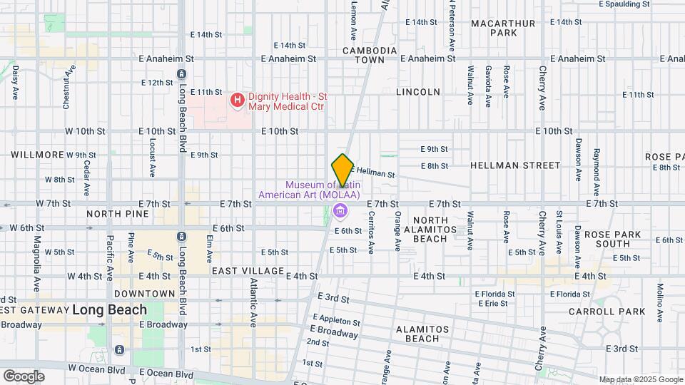 730 Alamitos Ave Map and Location Details