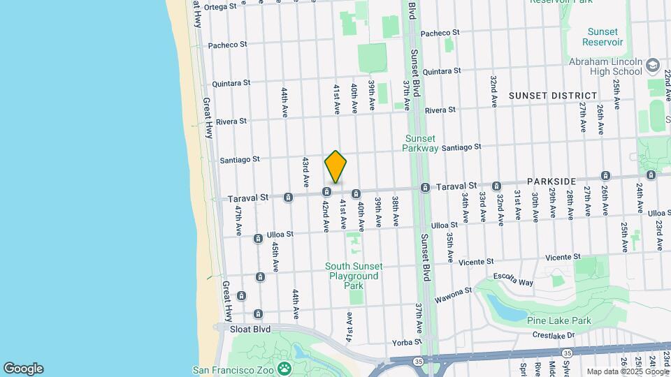 3114 Taraval St Map and Location Details