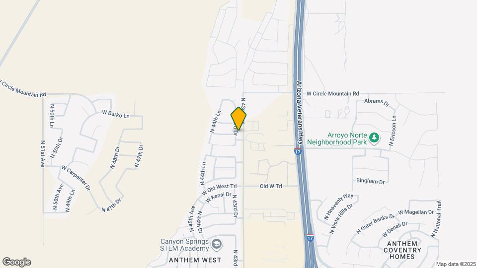 43819 N 43rd Dr Map and Location Details