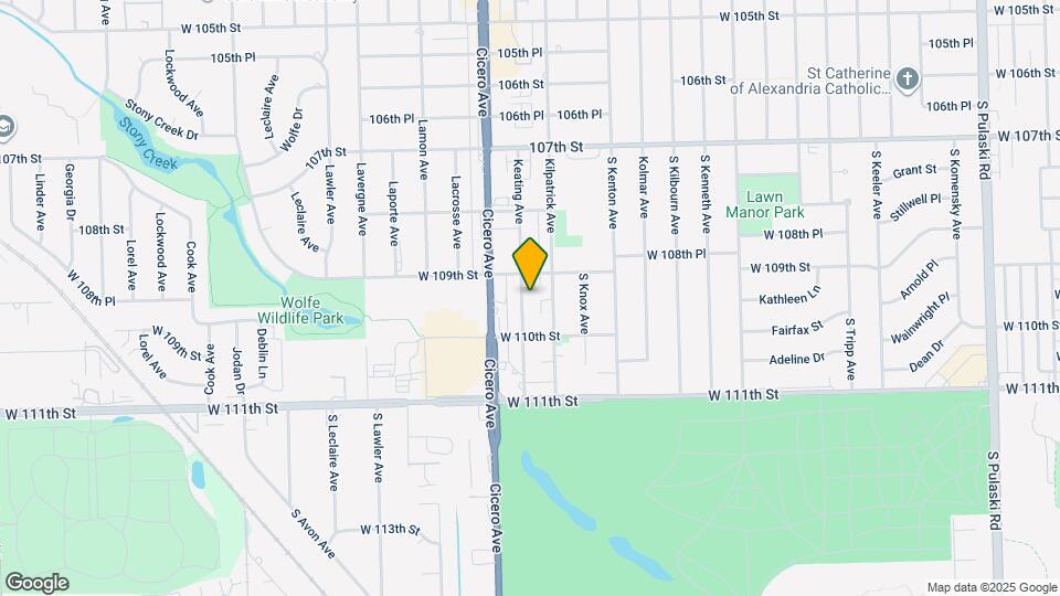 10913 Keating Ave Map and Location Details