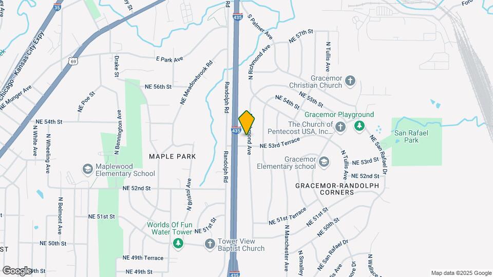 5336 N Richmond Ave Map and Location Details