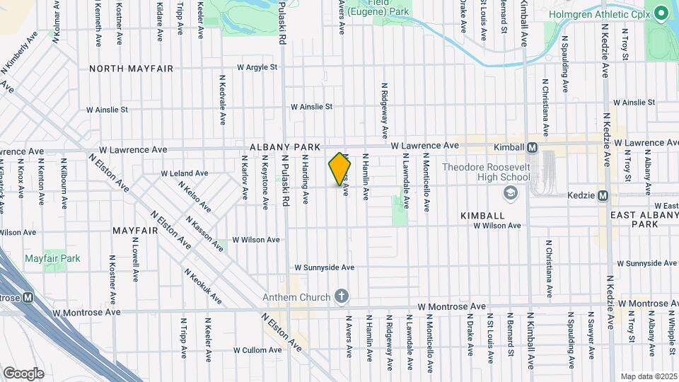 4654 N Avers Ave Map and Location Details