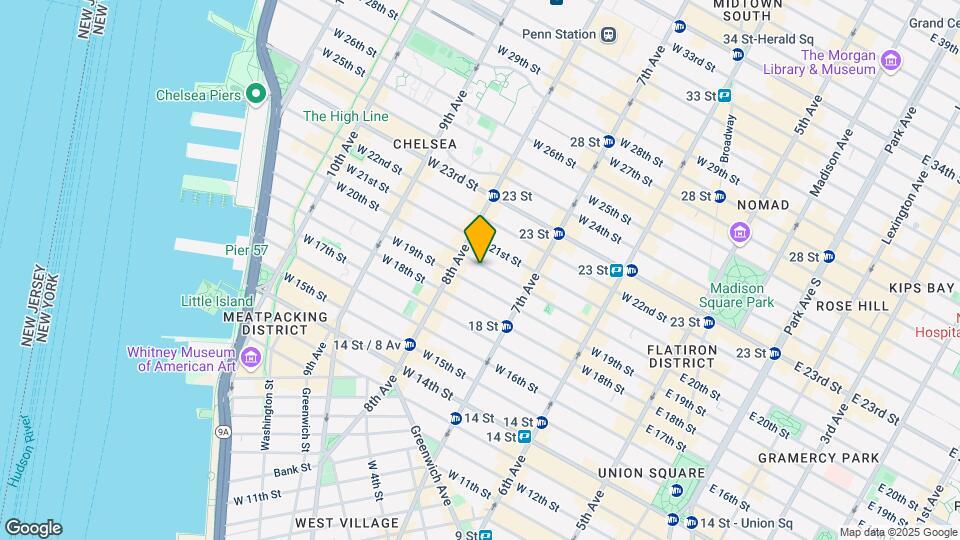 240 W 20th St Mapa y Detalles de la Ubicación
