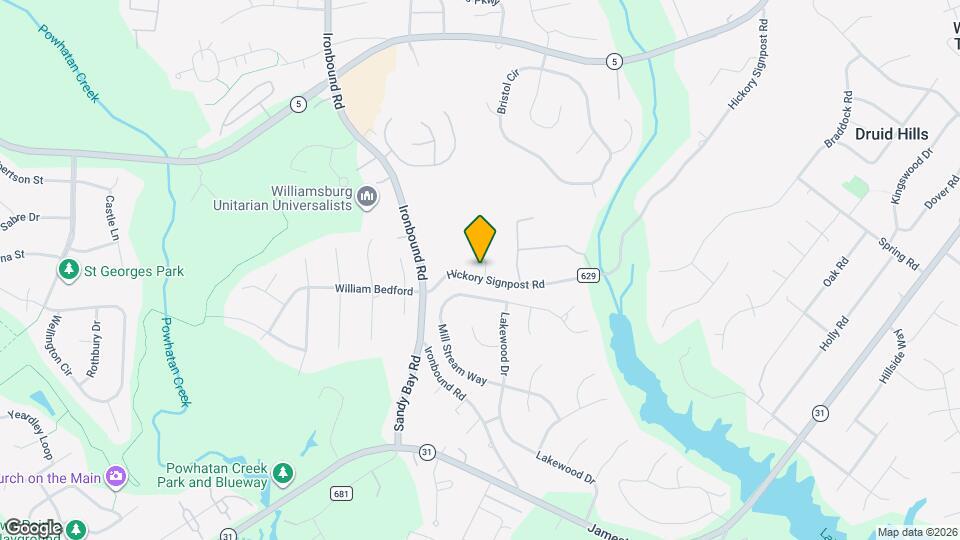 4624 Hickory Signpost Rd Map and Location Details