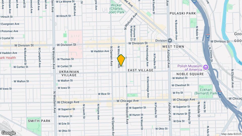 1013 N Winchester Ave Map and Location Details