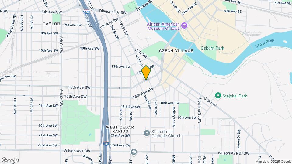 1502 1st St SW Map and Location Details