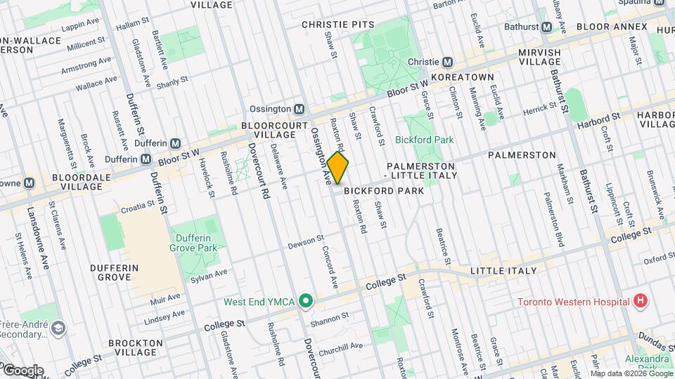 603 Ossington Ave Map and Location Details