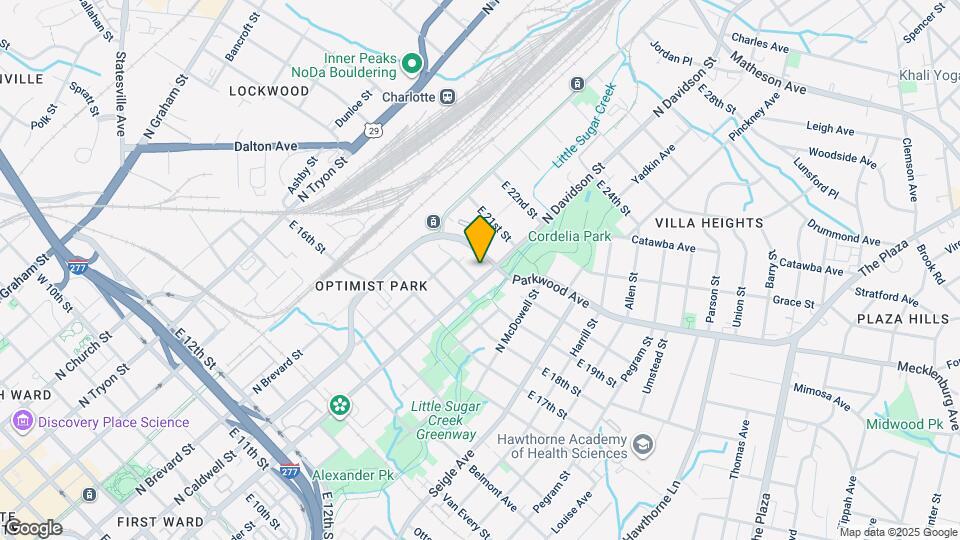 1609 N Davidson St Map and Location Details