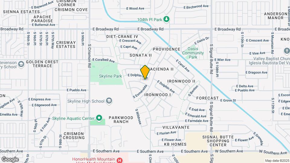 10346 E Diamond Ave Map and Location Details