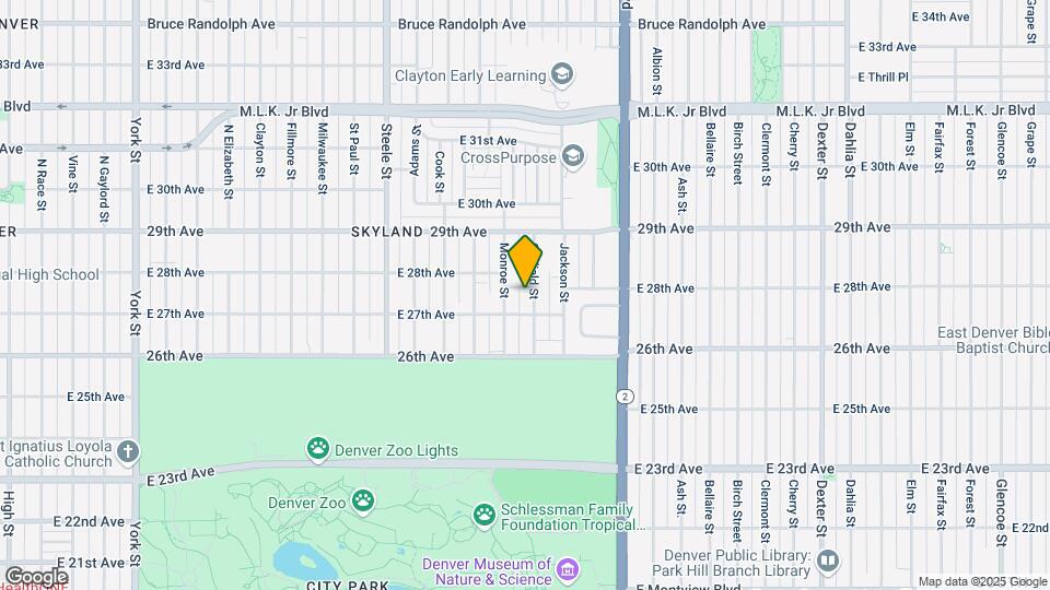 2721 Garfield St Map and Location Details