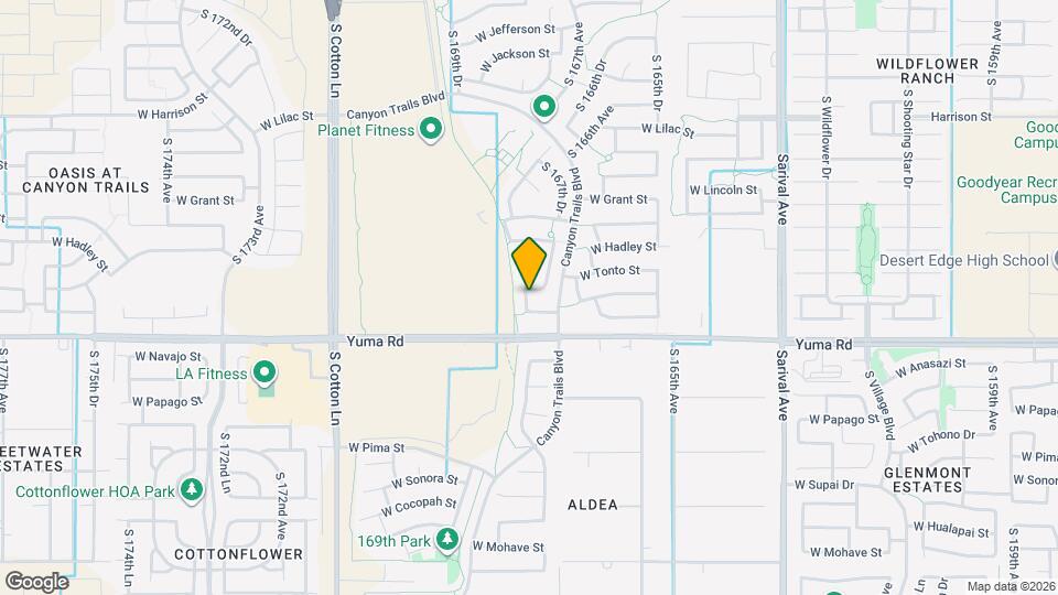 16755 W Desert Bloom St Map and Location Details