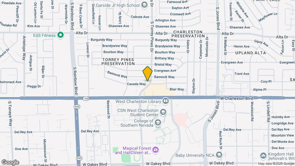 6400 Casada Way Map and Location Details