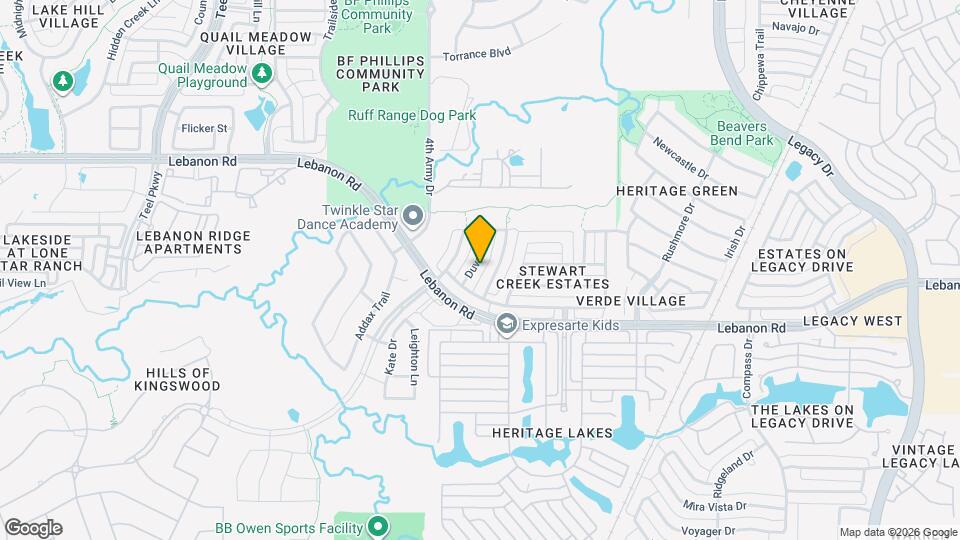 4524 Duval Dr Map and Location Details