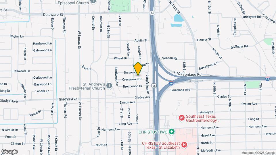 3490 Crestwood Dr Map and Location Details