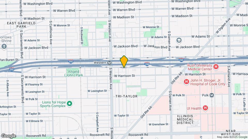 504 S Oakley Blvd-Unit -3F Map and Location Details