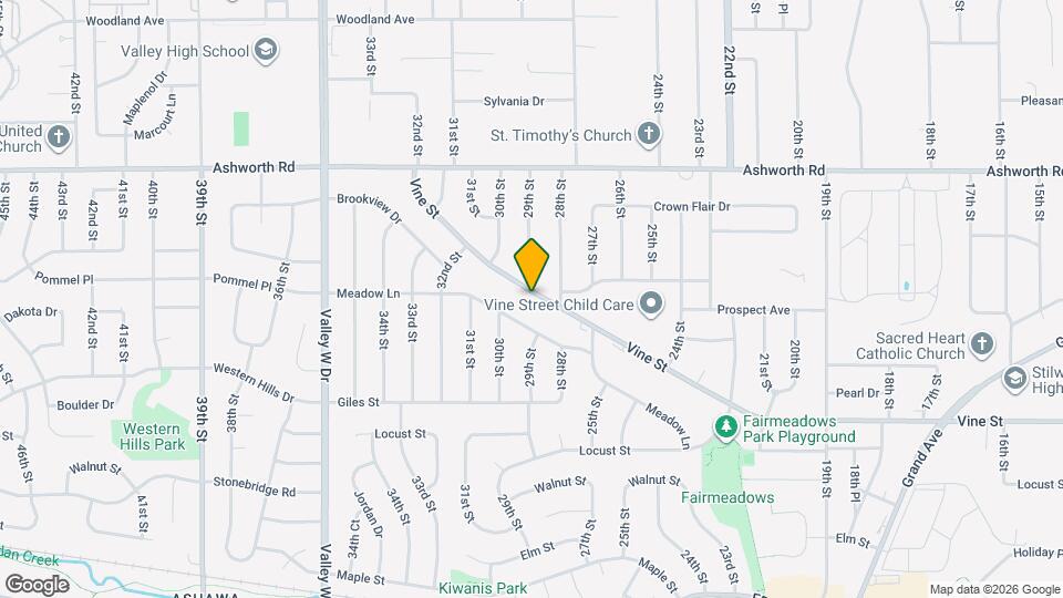 2816 Vine St Map and Location Details