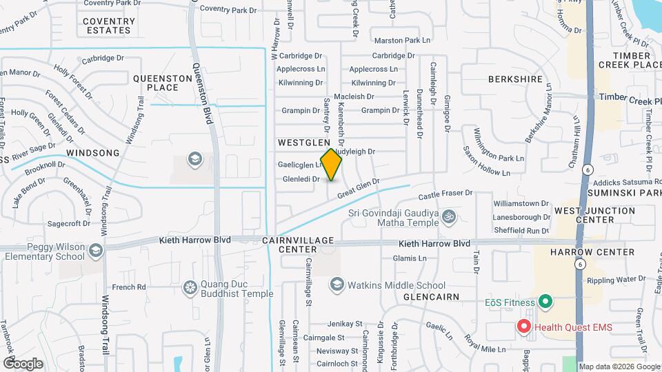 5114 Santrey Dr Map and Location Details