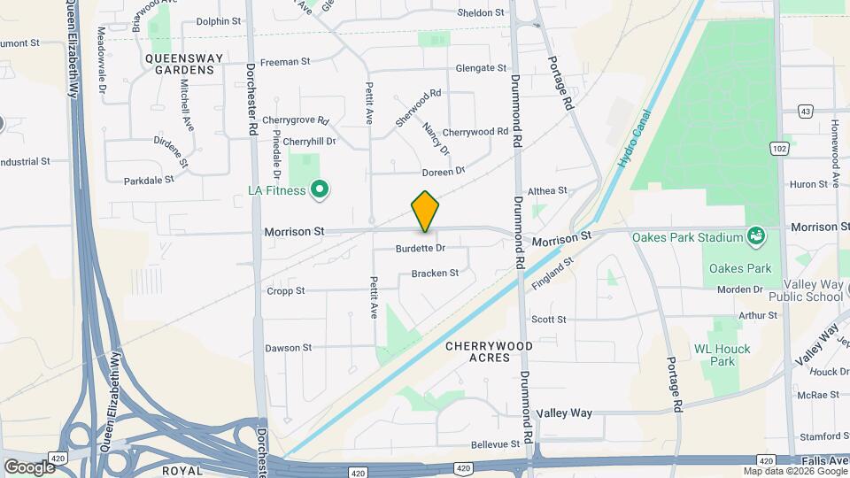 6447 Burdette Dr Map and Location Details