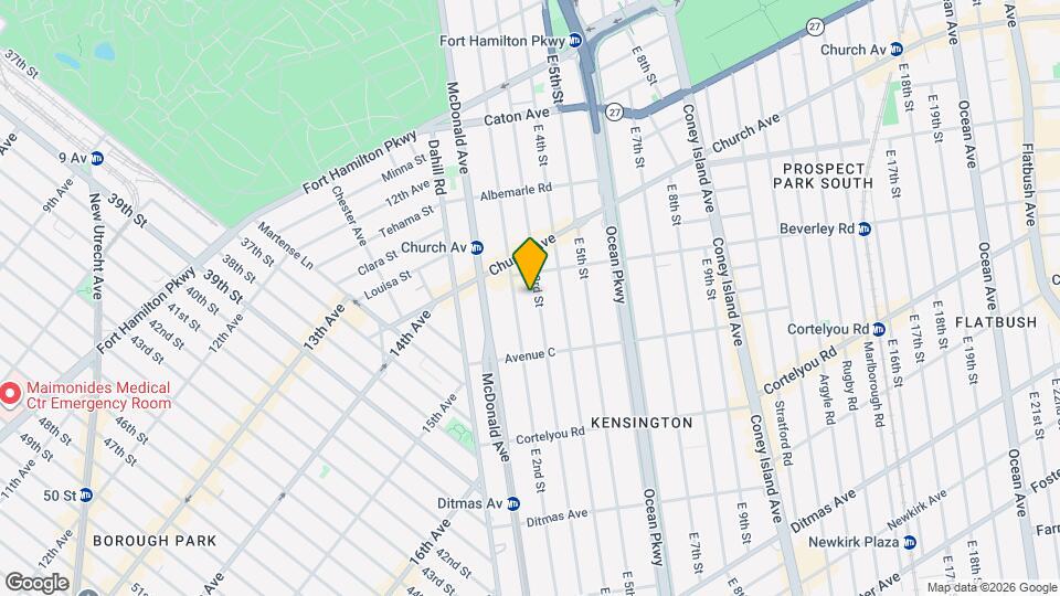 EAST 3 STREET, Unit #2 Map and Location Details