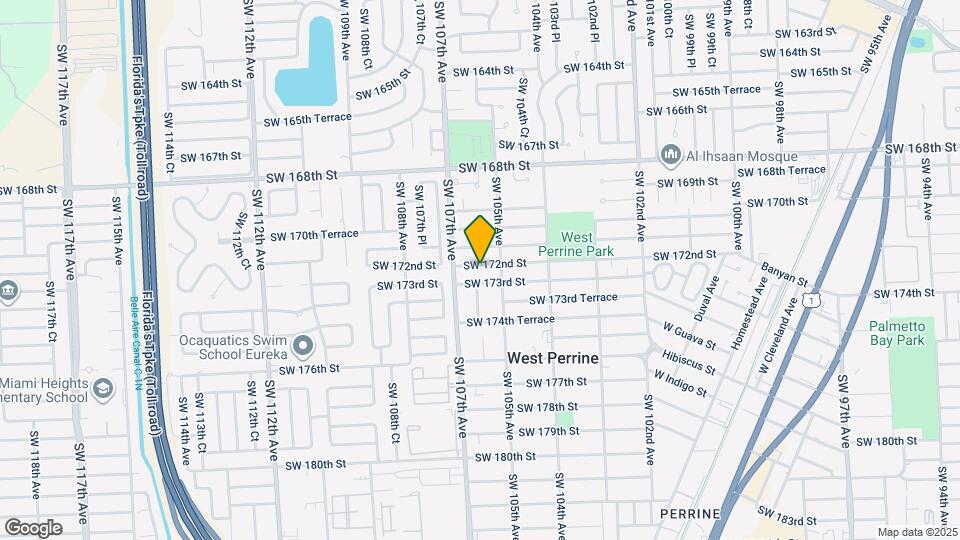 10540 SW 172nd St Map and Location Details