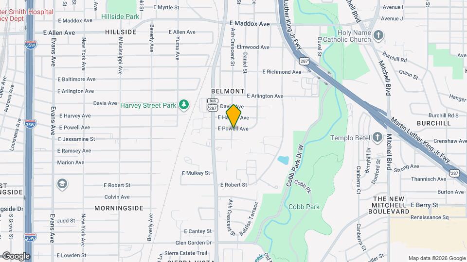 1700 E Powell Ave Map and Location Details