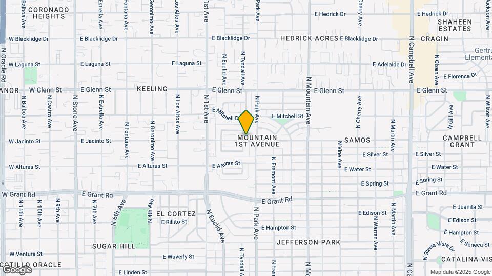 2606 N Tyndall Ave Map and Location Details