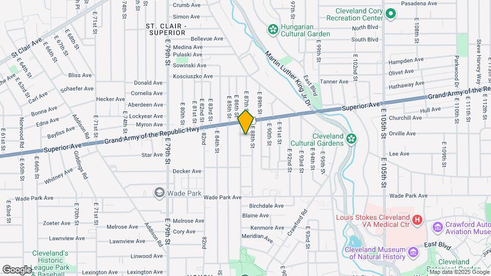 1331 E 86th St Map and Location Details