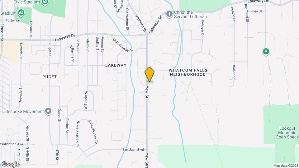 1102 Yew St Map and Location Details