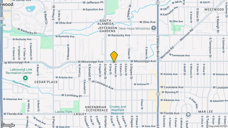 1115 S Fenton St Map and Location Details