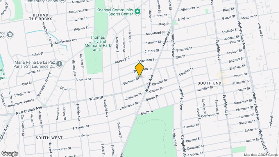 1 Eastview St Map and Location Details