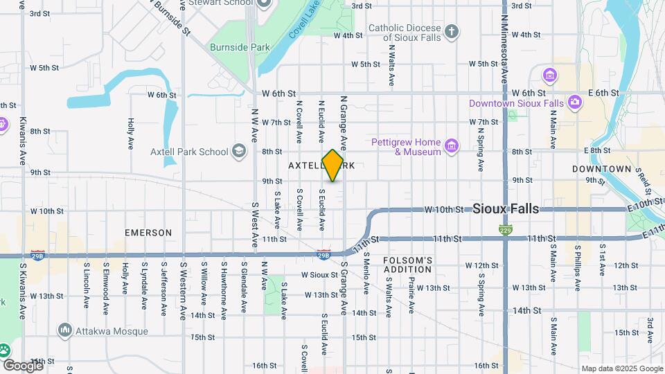 3 Bedroom 1.5 Bath Near Downtown with Fenc Map and Location Details