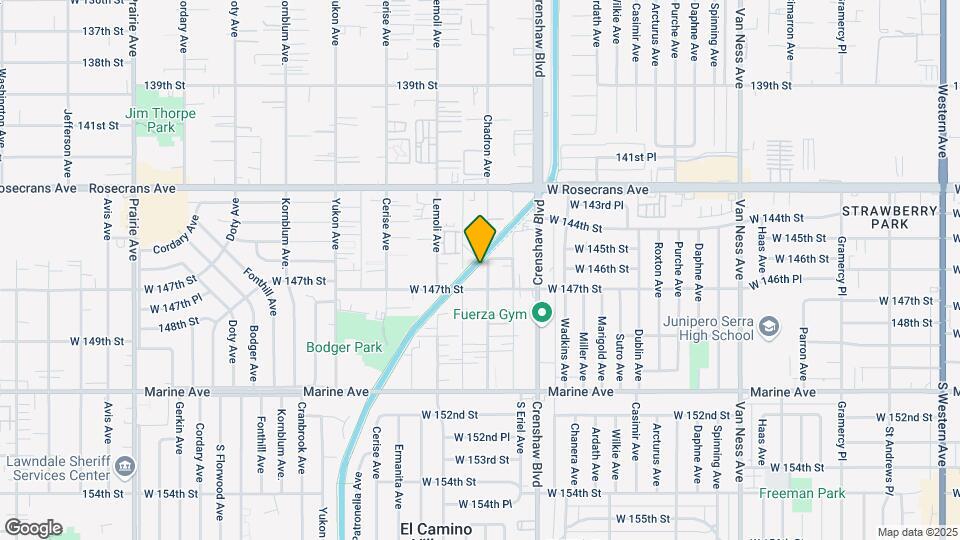 14611 Chadron Ave Map and Location Details